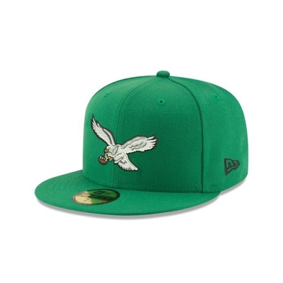 Philadelphia Eagles Gorra | New Era NFL Classic Logo 59fifty Fitted Cap Mexico - Verdes